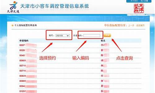 天津市汽车摇号登录_天津市汽车摇号查询