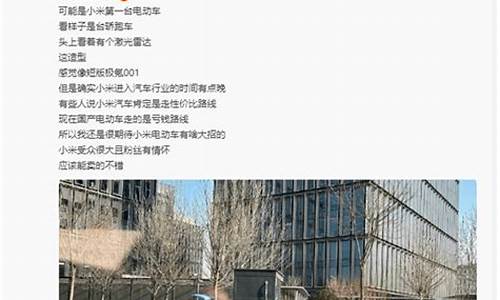 最新消息小米汽车新闻有力报纸恒温吗_小米汽车会是什么样